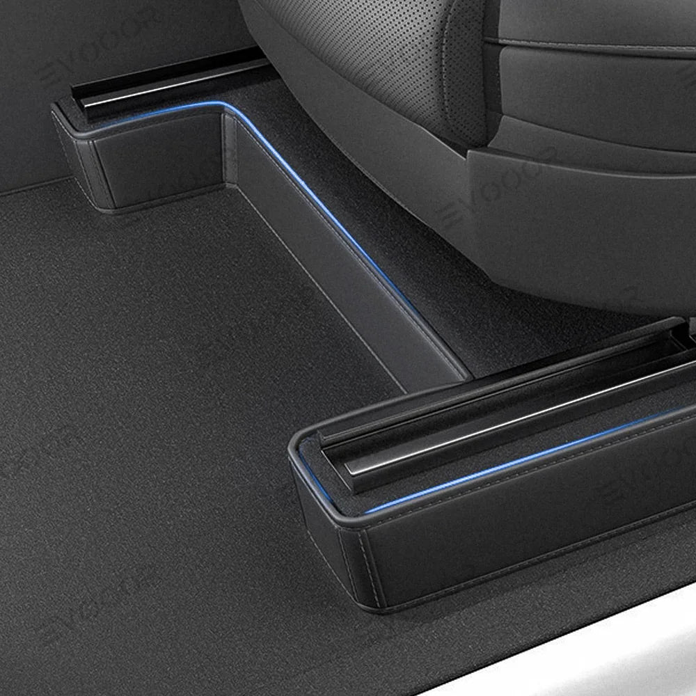 Napa Leather Seat Bottom Corner Covers – 3-Piece Protection Set for Tesla Model Y Juniper 2025+